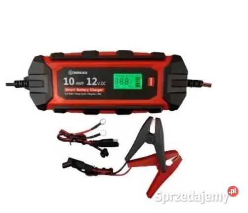 Ładowarka prostownik Enerblock 12V 10A AGM GEL Serwis akumulatora i zapłonu lubelskie Biała Podlaska