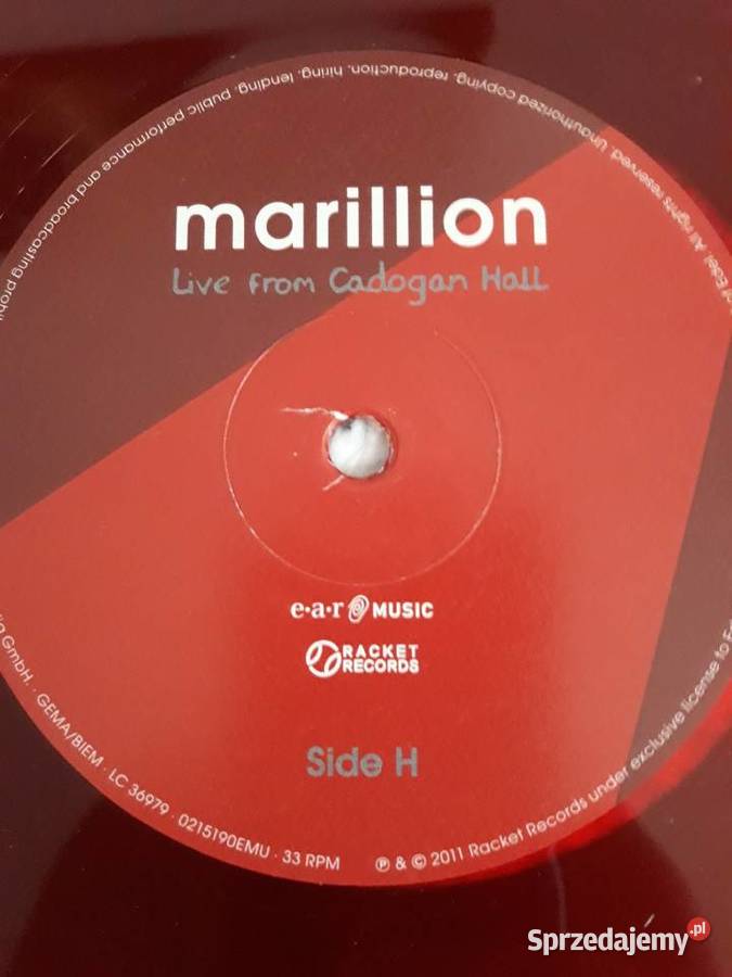 MARILLION Live From Cadogan Hall 4 LP rock podkarpackie Rzeszów
