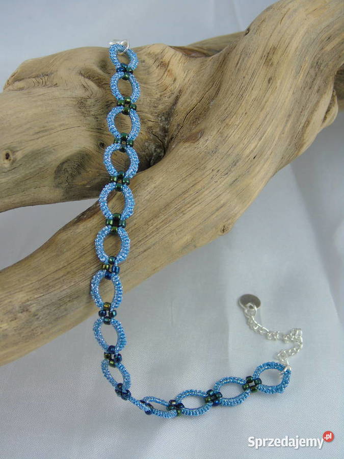 Bransoletka koronkowa Wiśniowa