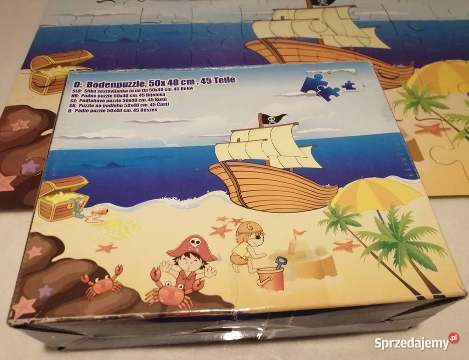 Piraci na plaży 40x50 45 elementów Puzzle Czeladź