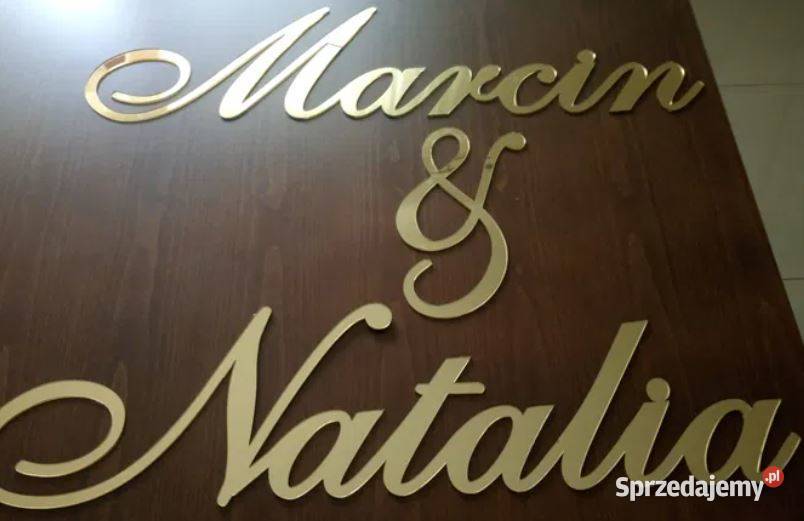 Napis ślubny Marcin Natalia Iwanowice