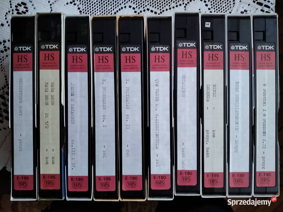 Sprzedam kasety VHS Pozostałe małopolskie Kraków