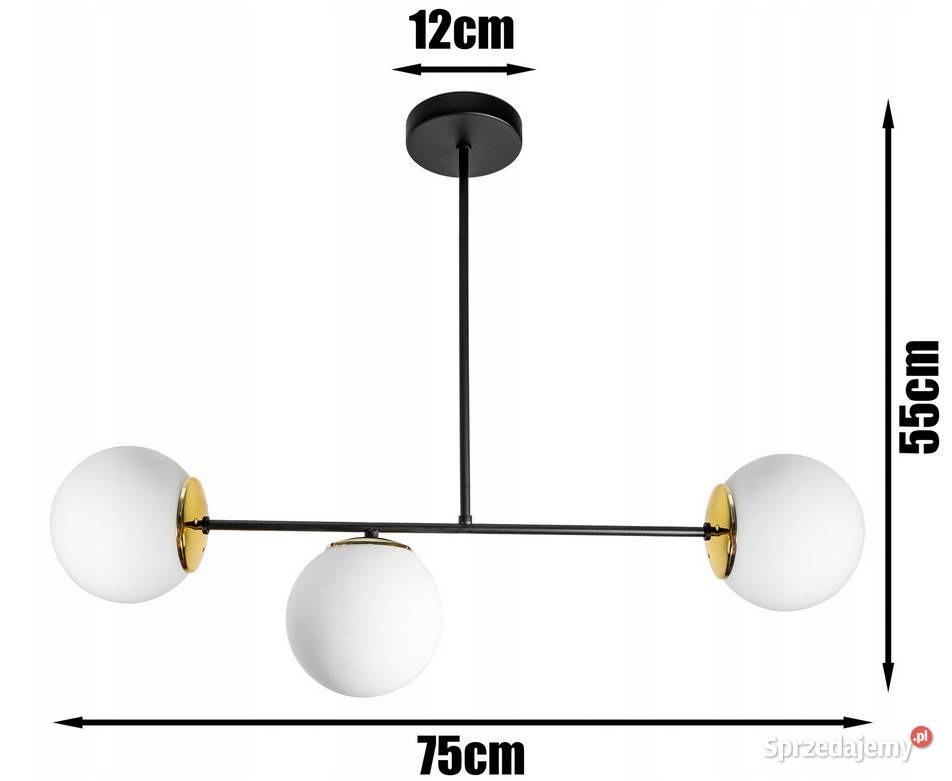 LAMPA WISZĄCA SUFITOWA Kule KULA szklana mleczna Choroszcz