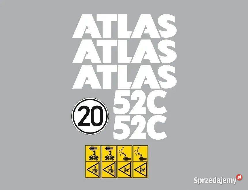 Naklejki oklejenie naklejka ATLAS 52C Zamiennik sprzedam