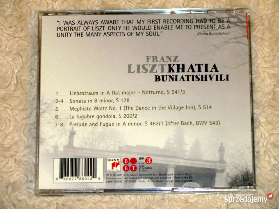 Kathia Buniatishvili Franz Liszt CD Sosnowiec