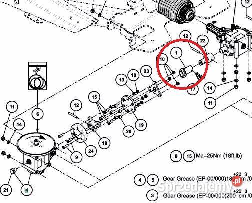 Wałek zewnętrzny łącznik Kverneland Vicon Exacta sprzedam