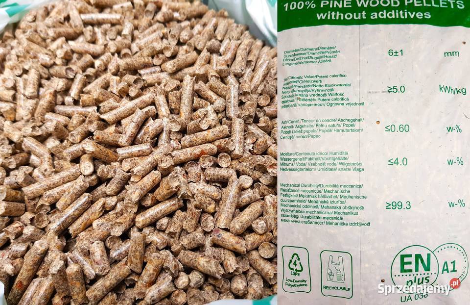Pellet Olczyk A1 dowóz Śląsk pelet certyfikat Opał Ptakowice