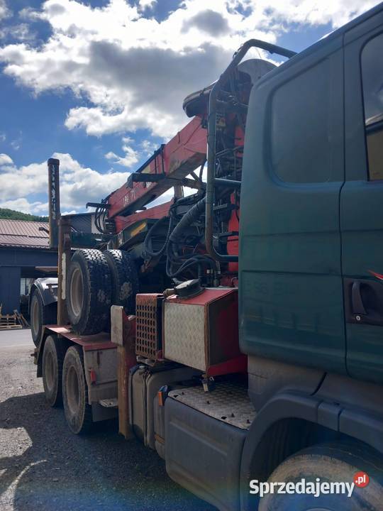 Scania R520 z dźwigiem HDS do drewna ASR (kontrola trakcji) śląskie Żabnica