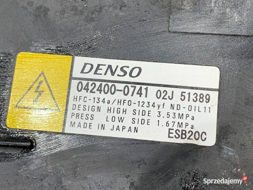 SPRĘŻARKA KLIMATYZACJI LEXUS LBX 0424000741 15 sprzedam