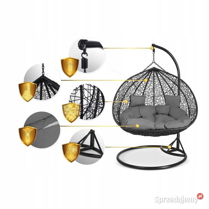 FOTEL OGRODOWY WISZĄCY 2osobowy 200 poduszki Warszawa sprzedam