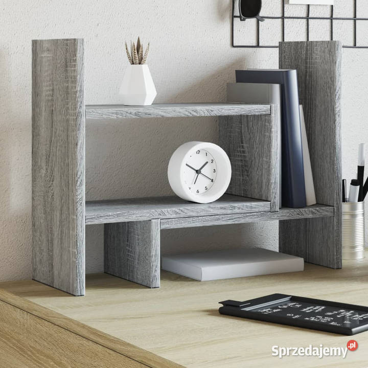 Organizer na biurko szary dąb sonoma 385x17x39 mazowieckie Warszawa sprzedam