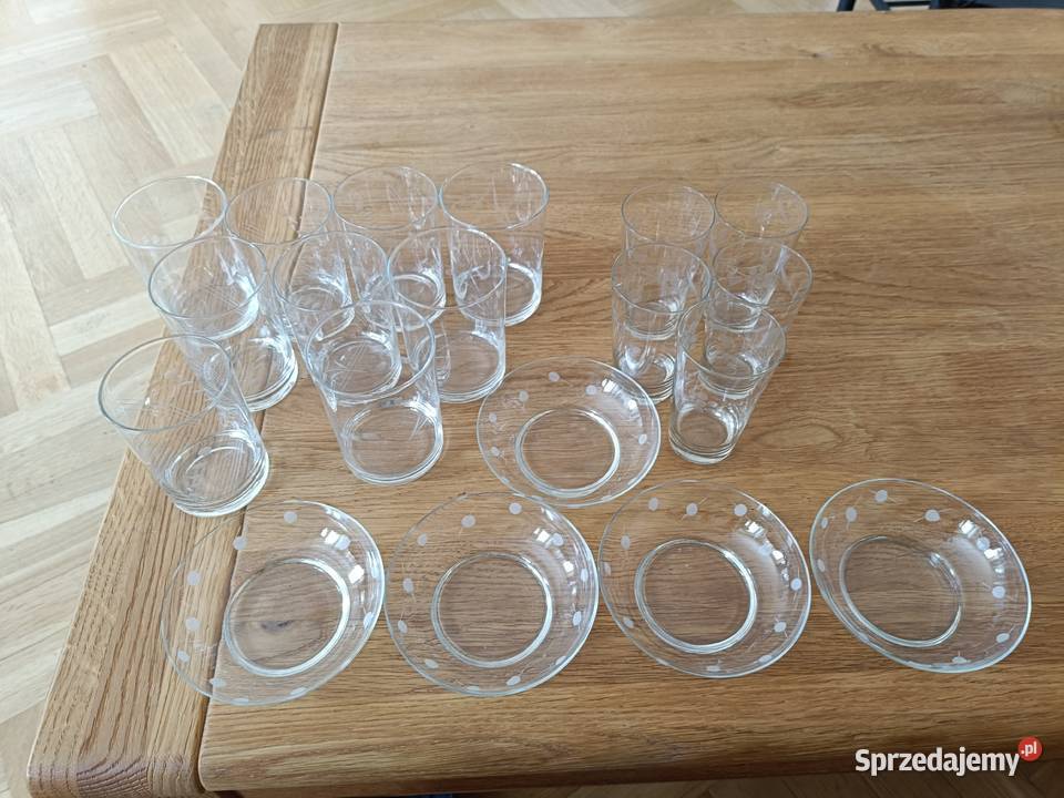 Ładne szkło PRL z cienkiego szkła Warszawa