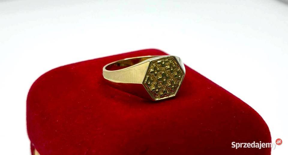 Nowy Złoty Nowy Pierścionek pr 585 R16 warmińsko-mazurskie Elbląg