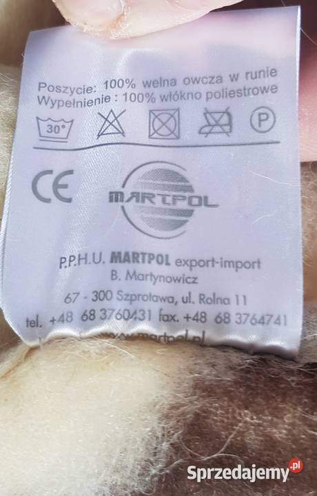 Poduszka Wełniana 100 Owcza Wełna w Runie 70x80 Golina