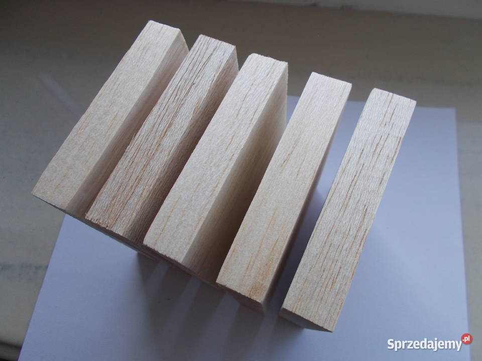 Deski deseczki kołki modelarskie balsa drewno