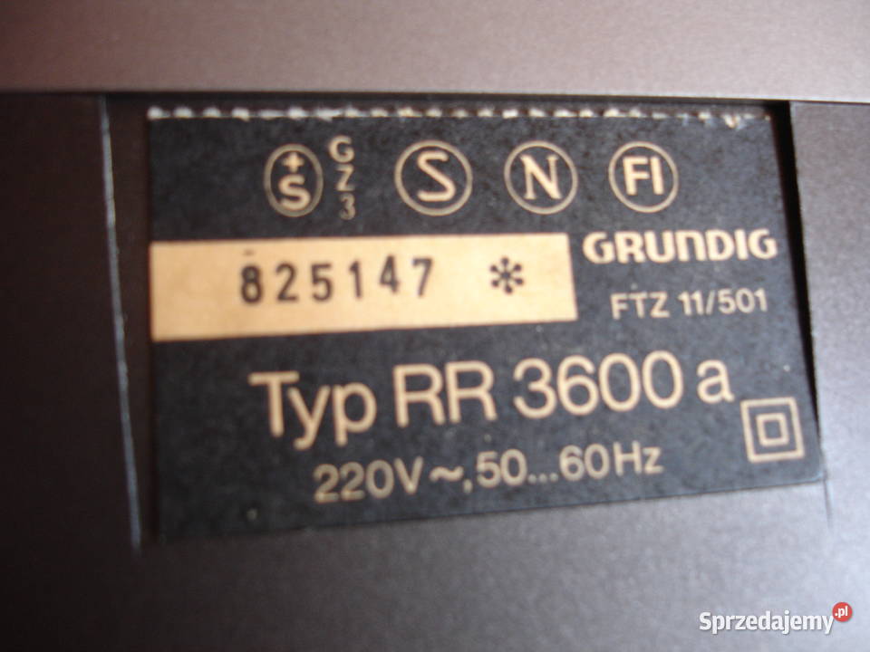Radiomagnetofon GRUNDIG RR3600 Radioodtwarzacze lubuskie Zielona Góra