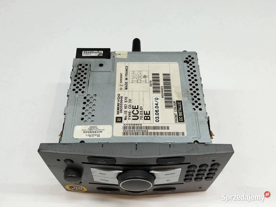 RADIO 13157570 Opel Astra III 20042014 H Sprzęt audio fabryczny świętokrzyskie