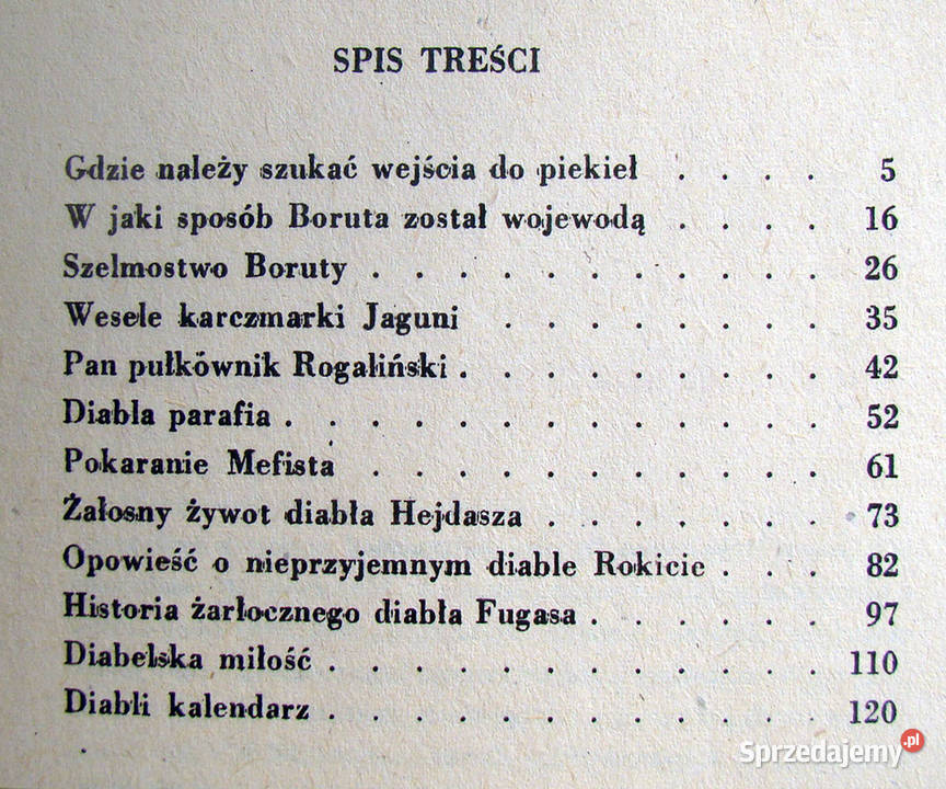 Żywoty diabłów polskich Witold Bunikiewicz miękka Proza i poezja małopolskie Limanowa