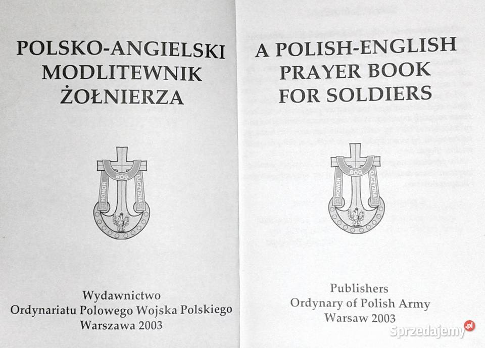 Polsko angielski modlitewnik żołnierza T Płoski Chełm
