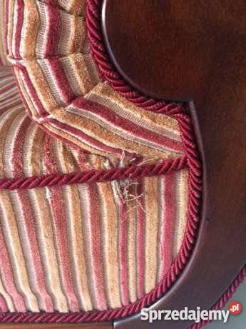 Szezlong art deco paski sofa stylowe do obicia Toruń