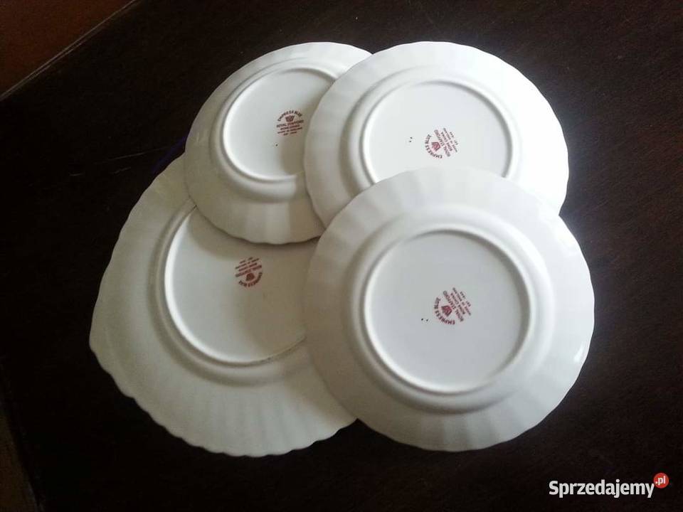 Paterka i 3 talerzyki Royal Staffordshire Made Gdańsk