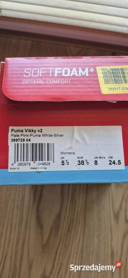 Buty Puma Vikky v2 różowe skóra nowe 38 12 Warszawa