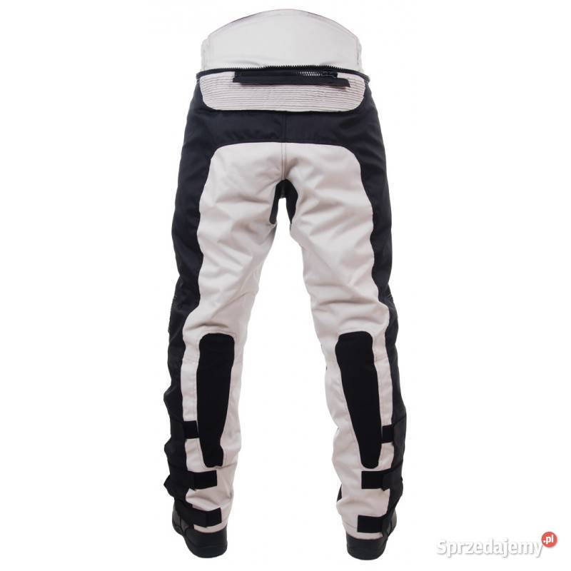 SPODNIE MOTOCYKLOWE JASNE TEKSTYLNE Z Wypinaną Mrągowo sprzedam