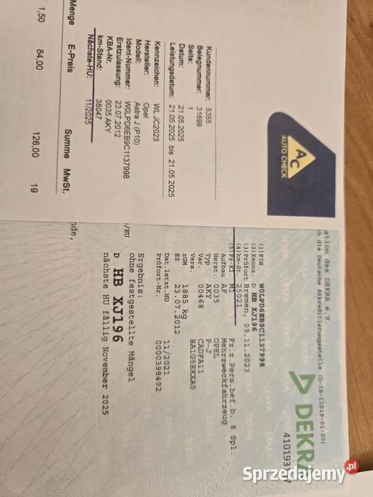 0pel astra j Bochnia