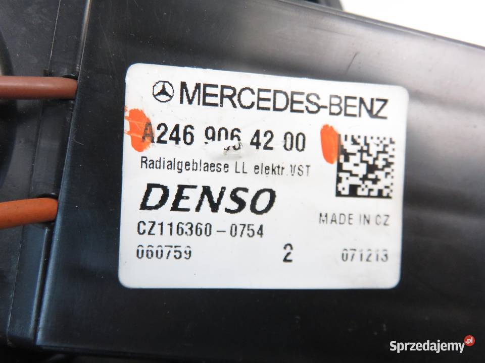 DMUCHAWA MERCEDES CLA C117 2469064200 2469064100 małopolskie