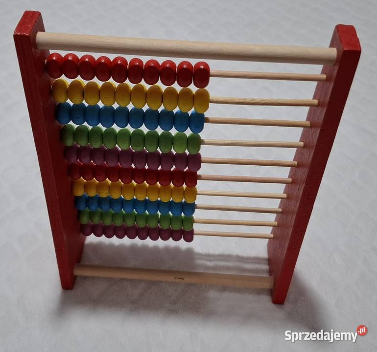 Liczydło drewniane do nauki liczenia 5x15x20 śląskie Czeladź sprzedam