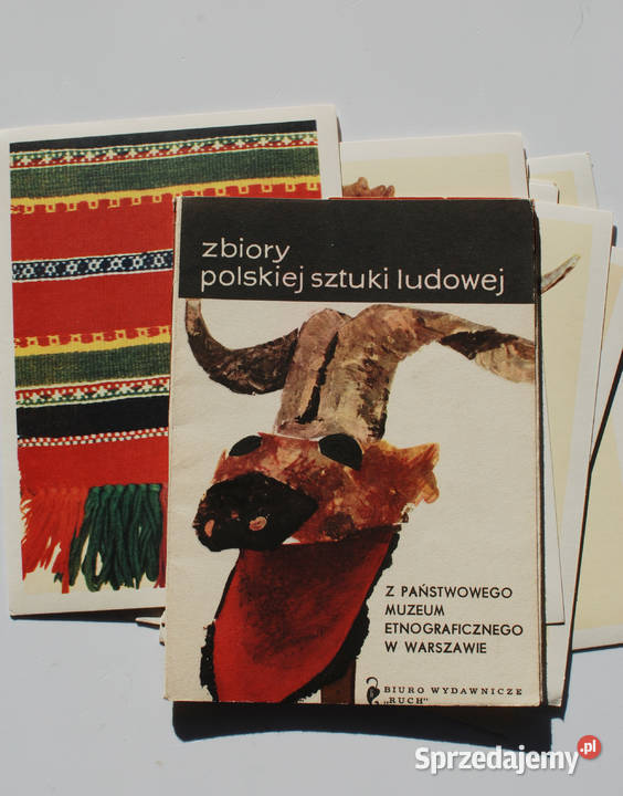 zbiory polskiej sztuki ludowej Pocztówki PRL Gdynia sprzedam