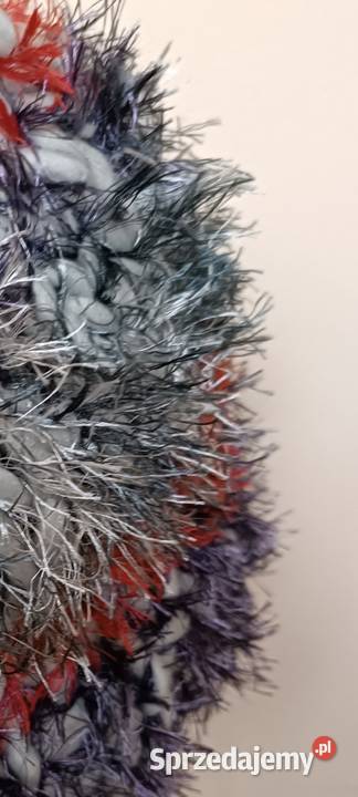 Czapka puchata handmade Elz8 Otwock