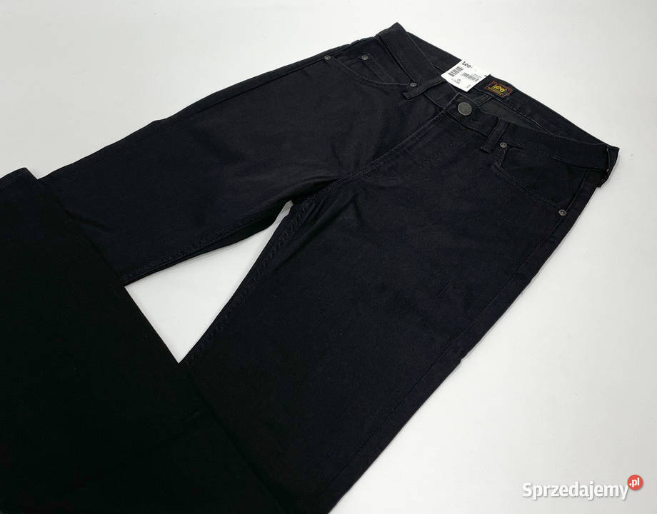 Spodnie męskie Lee Rider Black Rinse Slim W30 czarny