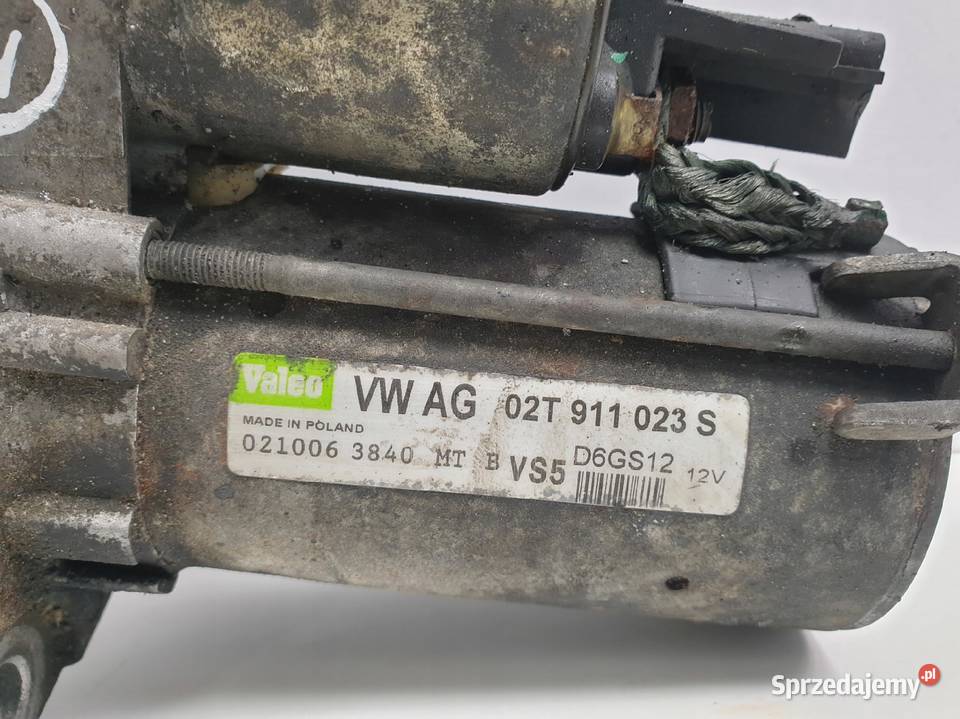 VW Golf V 16 FSI ROZRUSZNIK valeo 02T911023S lubelskie Janów