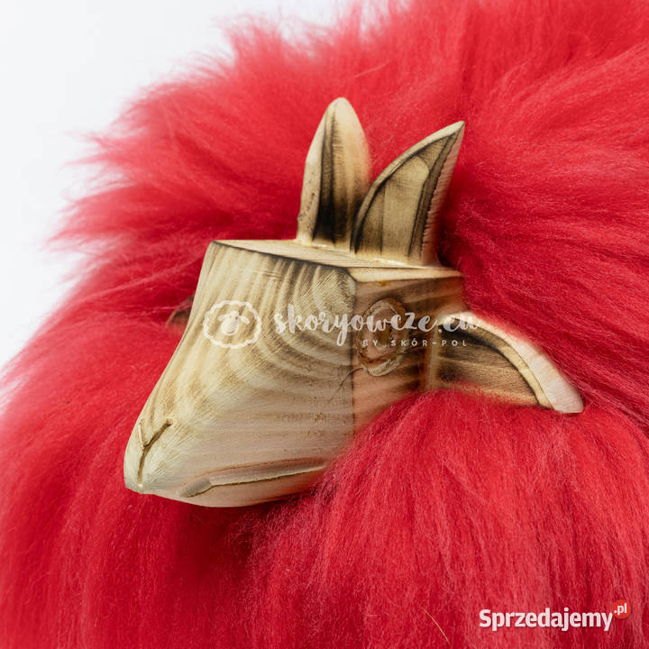 Krzesło baranek dekoracyjny czerwony Szaflary