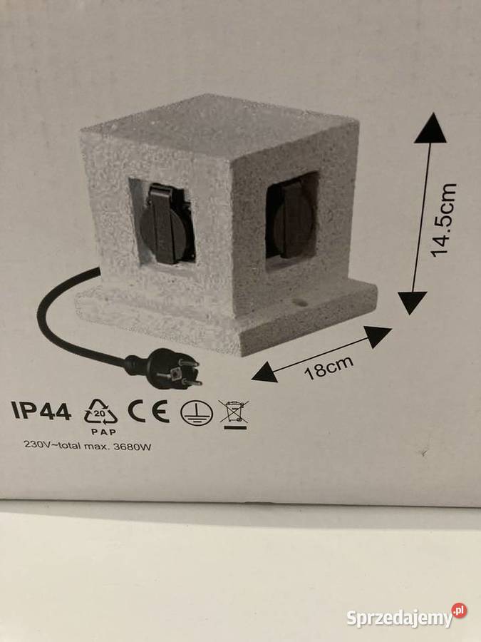 Gniazdo ogrodowe kwadratowe o wyglądzie kamienia wielkopolskie Rokietnica