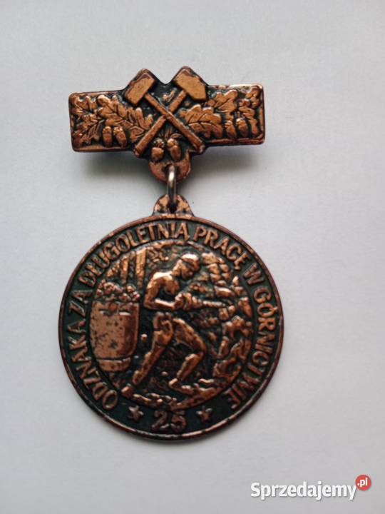 Zestaw Kolekcjonerskich Odznak Górnictwo 25 lat śląskie Ruda Śląska sprzedam