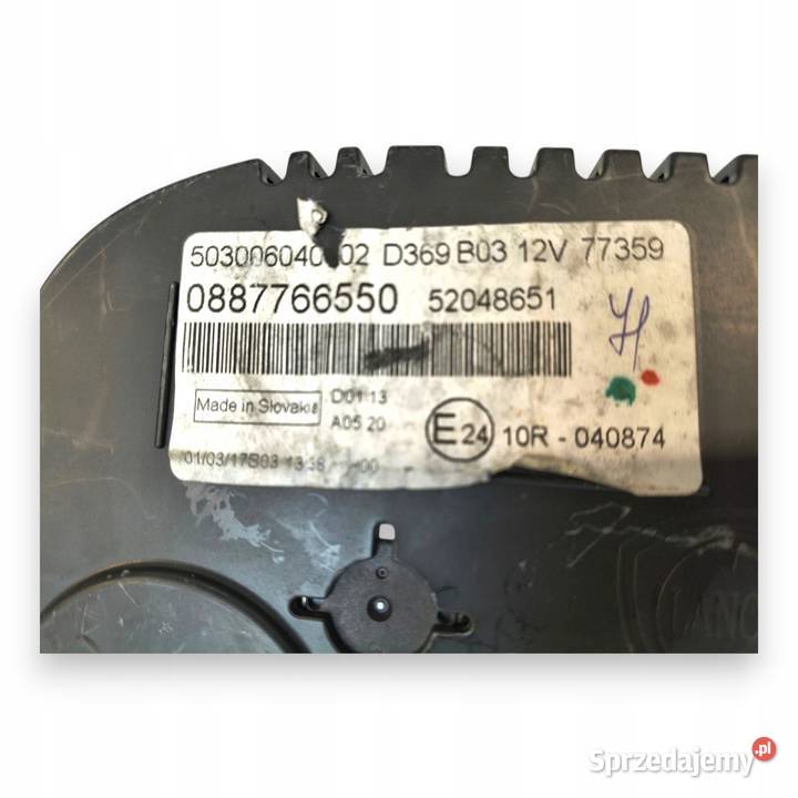 LICZNIK ZEGARY 0887766550 Fiat Panda III 09 Chełm