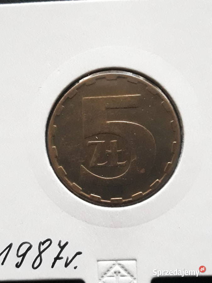 5 złotych 1987 r Mennicze Konin