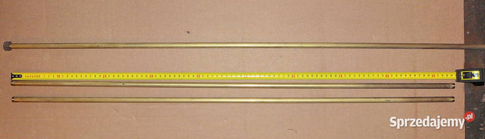 Pręty schodowe mosiężne 12x1mm 085m z uchwytami Warszawa