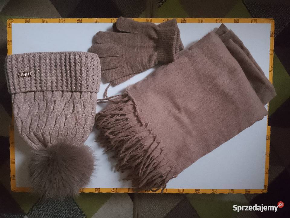 Komplet damski czapka szalik rękawiczki Chrzanów