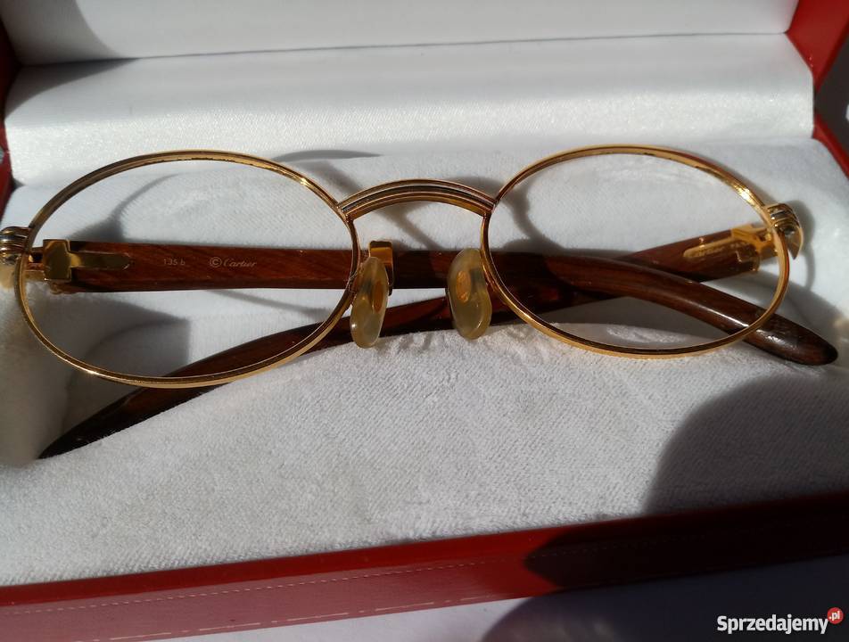 Oryginalne złote oprawki Cartier