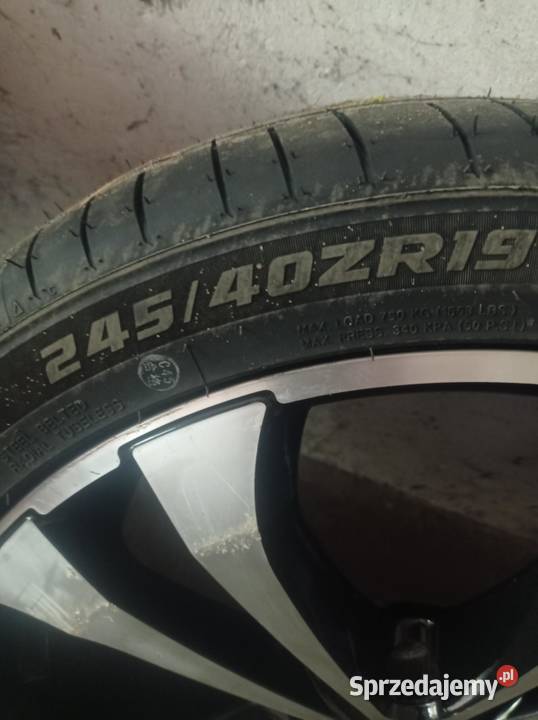 Sprzedam felgi aluminiowe BROCK 19 nowe opony Trzcianka