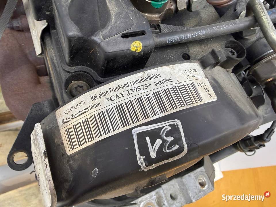 SILNIK CAY CAYC VW Golf VI Polo V Touran II 1T lubelskie Chełm sprzedam
