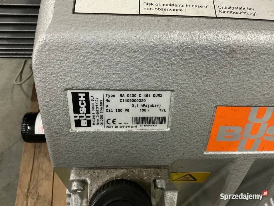 Busch R5 RA 0400 Pompa próżniowa Produkcja Krotoszyn