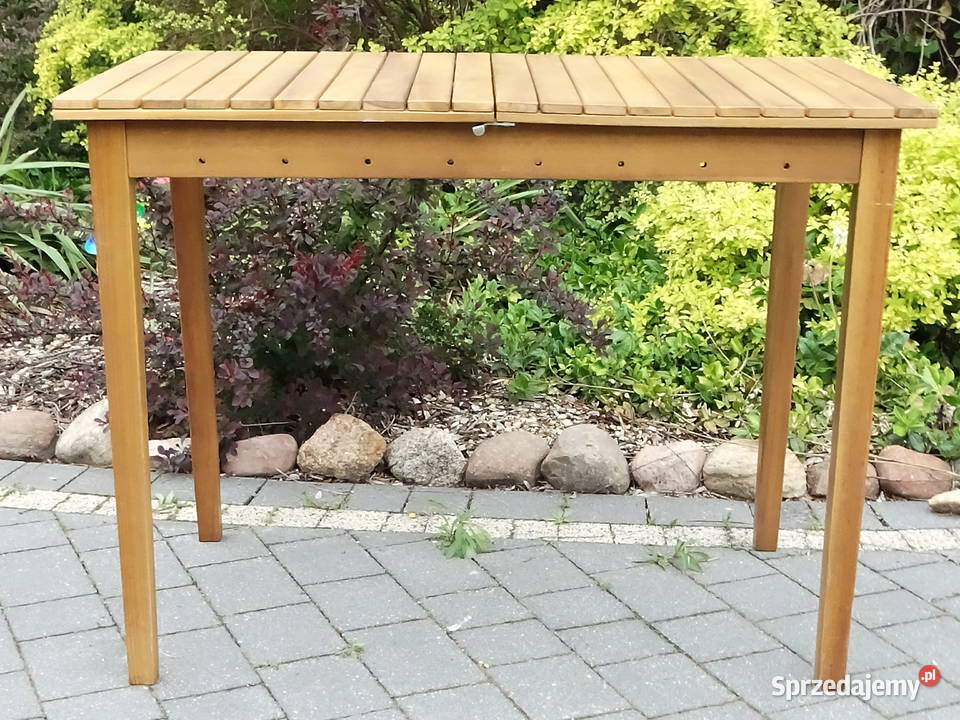 Solidny stół ogrodowy DREWNO FSC Składany 100x60 lubelskie