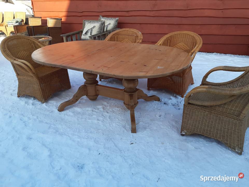 wygodne fotele ratanowe różne ilości beże i brązy  Meble ogrodowe Milicz