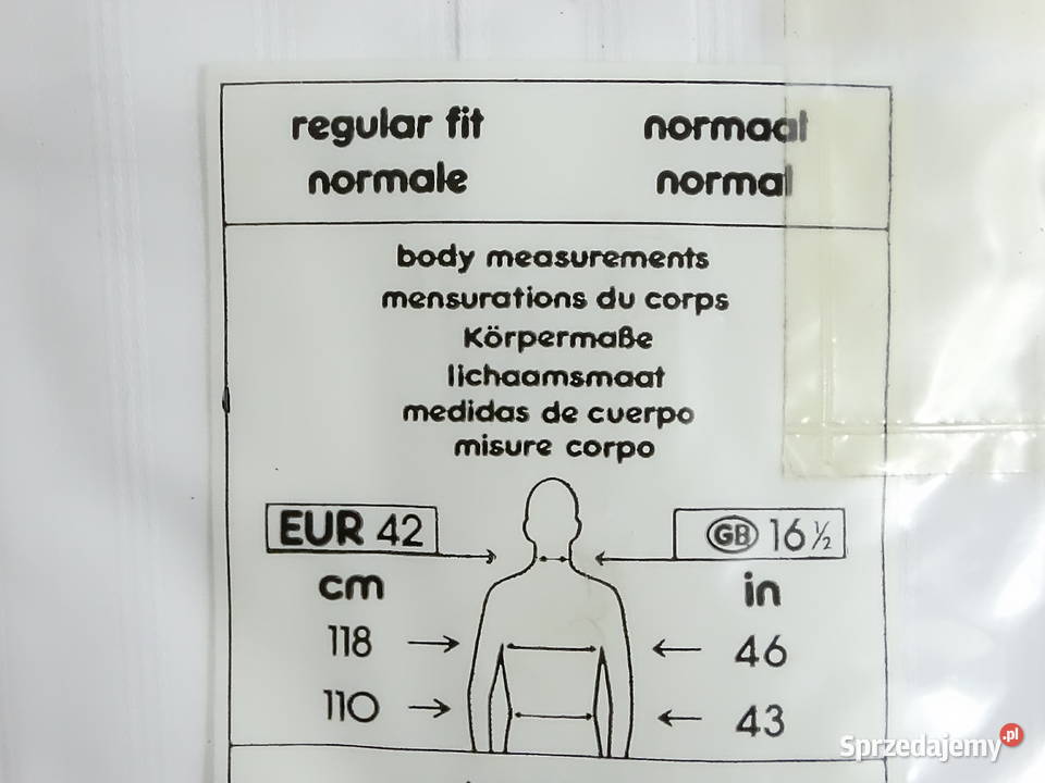 Nowa biała koszula męska CA rozmiar 42 L Regular lubelskie Biłgoraj sprzedam