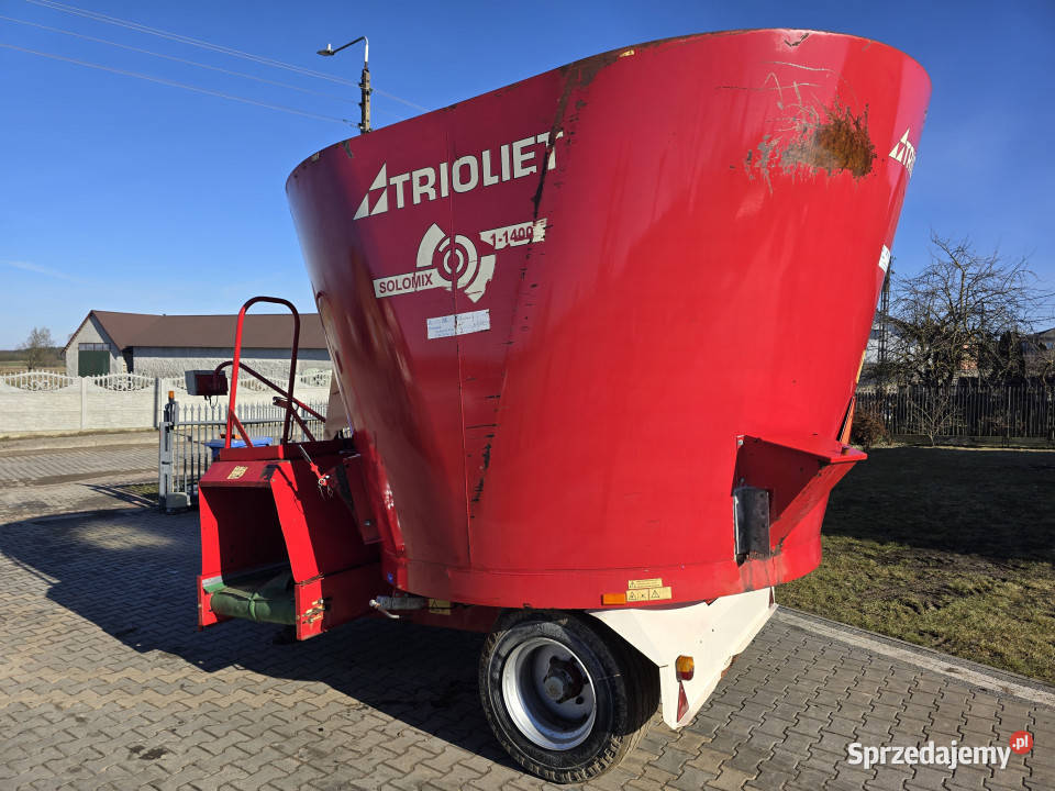 Wóz paszowy TRIOLIET SOLOMIX 11400 VLH 14 m3 nieuszkodzony Baliki sprzedam