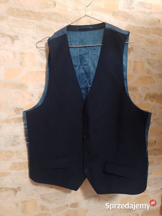 ML Ted Baker Granatowa kamizelka garniturowa z małopolskie Kraków sprzedam